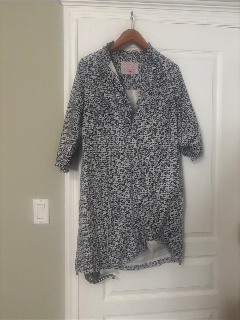 Lilly Pulitzer Black & White High-Low Tunic Dress
